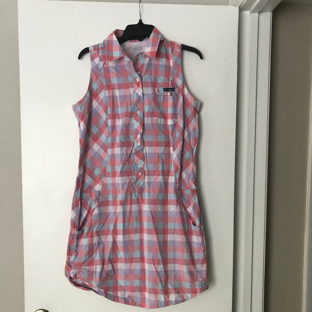 Plaid print dress